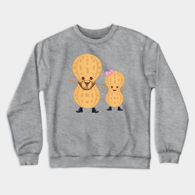 Peanut and her Daddy Crewneck Sweatshirt by Bridal Party Swag